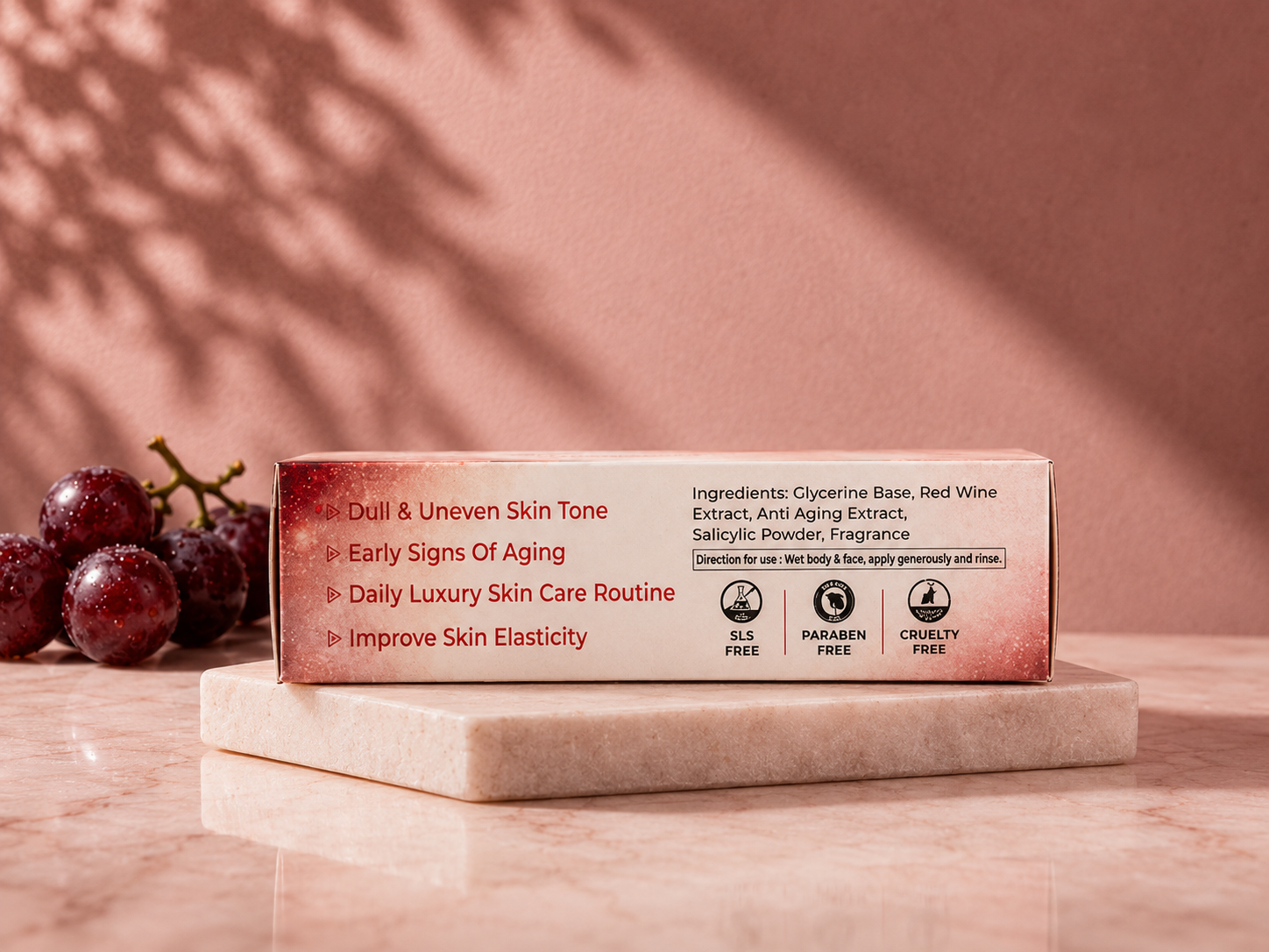 Vino Glow Red Wine Brightening Beauty Soap