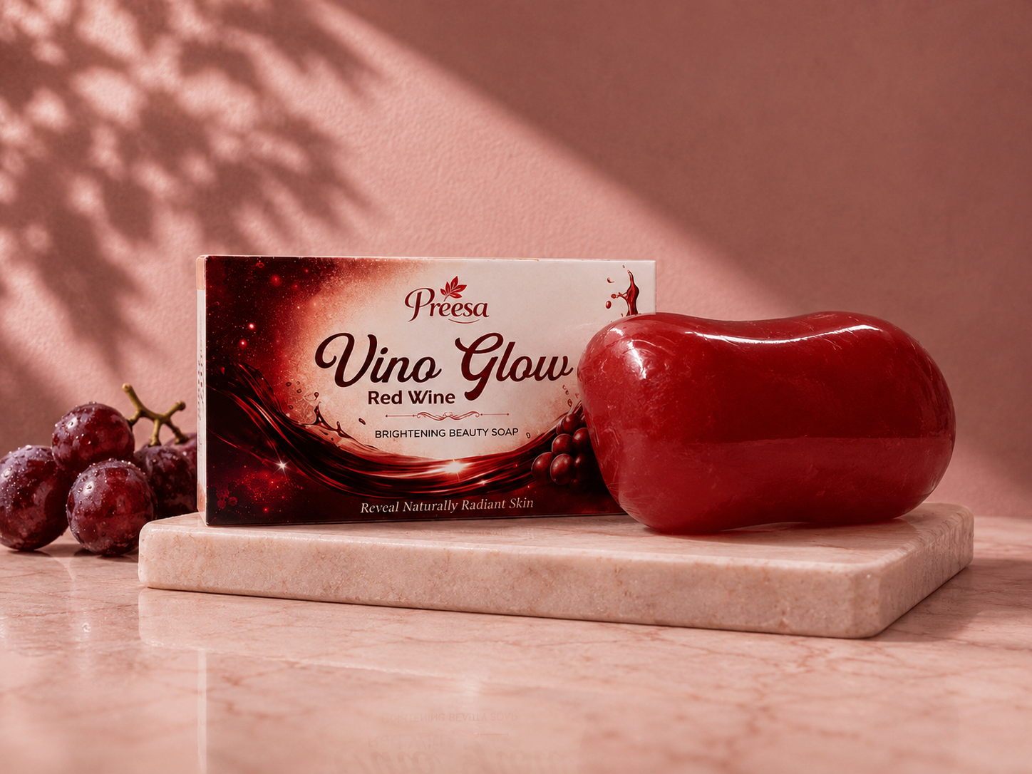 Vino Glow Red Wine Brightening Beauty Soap