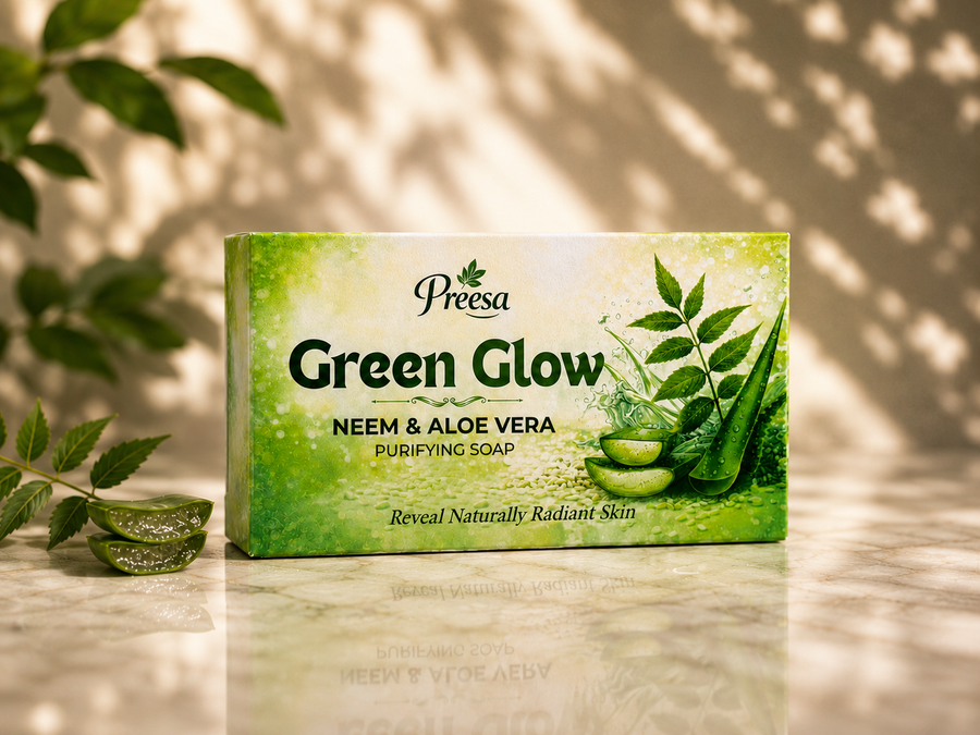 Green Glow Neem & Aloe Vera Purifying Soap