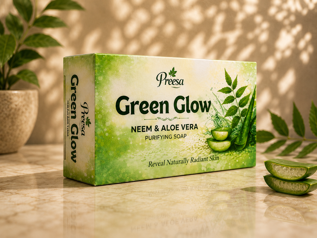 Green Glow Neem & Aloe Vera Purifying Soap
