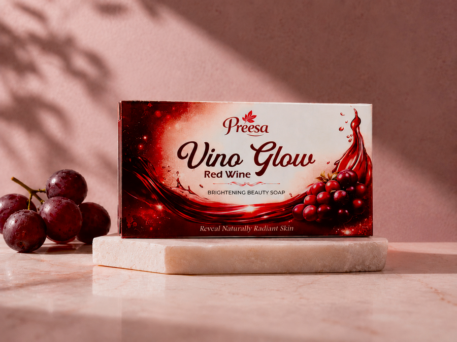 Vino Glow Red Wine Brightening Beauty Soap